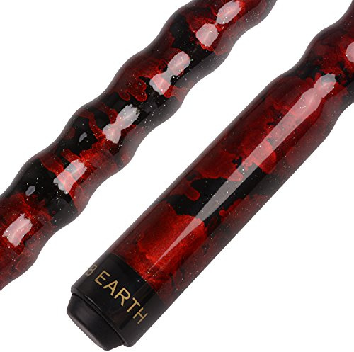 AB Earth 58 Pool Cue/Pool Stick Ergonomic Design Hardwood Canadian Maple 13mm Tip 18-21oz Billiard Cue B1SN, Wine 21oz