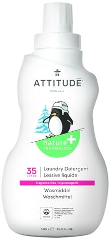 Attitude Littl Eones Liquid Detergent for 35 Machines 1050 ml Pack of 1)
