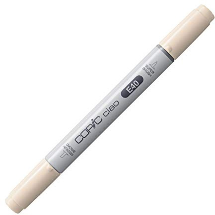 Copic Markers E40 Ciao with Replaceable Nib, Brick White