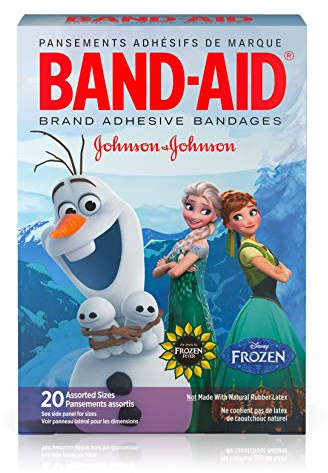 Band-Aid Brand Kids Adhesive Bandages for Minor Cuts & Scrapes, Disney Frozen, Assorted Sizes, 20 ct