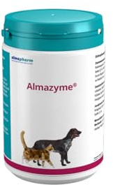 almapharm Almazyme Pulver | 500 g | Ergänzungsfuttermittel für Hunde und Katzen | Vitalstoffe die zum optimalen Nahrungsaufschluss für Hunde und Katzen beitragen können