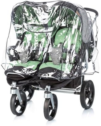 Chipolino DKT0004 Regenschutz Zwillingskinderwagen
