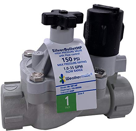 Weathermatic SilverBullet Inline Valve with Flow Control 1 in. FPT | 12024EF-10-H