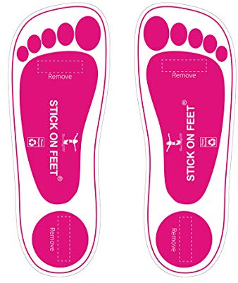 STICKONFEET Premium fotdynor för spray-solning – engångsspray solbränna fötter dynor – hygieniska och lättanvända fotskydd designade för salonger och professionella sprayfria solvårdsprodukter – 60