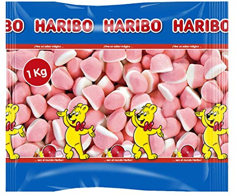 Haribo Besitos Nata - Fresa (1 kg)