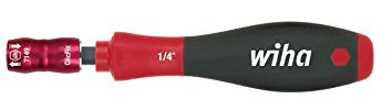 Wiha 38714035 Porte-embouts avec poignée et support rapide 0,6 cm (0,25) / 1/4 x 35 (Import Allemagne)