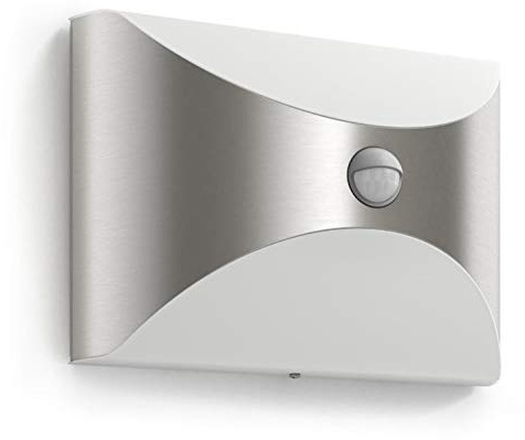 Philips myGarden Herb LED Outdoor Wall Light with Motion Sensor [Stainless Steel] 1 x 6 W Integrated LED Light, For Garden and Patio Lighting