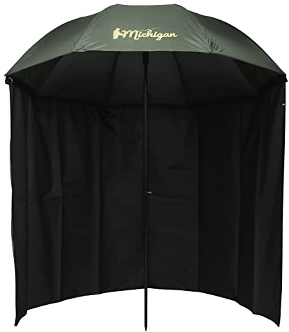 Michigan Fishing Umbrella with Top Tilt and Sides Brolly Shelter 86 Inch