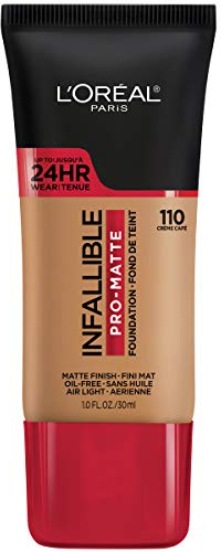 L'Oreal Paris Cosmetics Infallible Pro-Matte Foundation Makeup - Creme Cafe