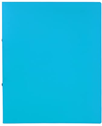 Idena 10431 - Ringbuch im Format DIN A4, 2-Ring-Mechanik mit 16 mm Durchmesser, 20 mm Rückenbreite, hellblau, 1 Stück