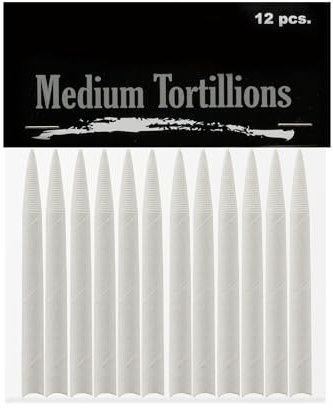 Cezanne Creative Mark Blending Tortillons – weiche Papierfilze, traditionelle Mixer, leicht zu schärfen oder zu schleifen – [Set mit 12 – mittelgroß]