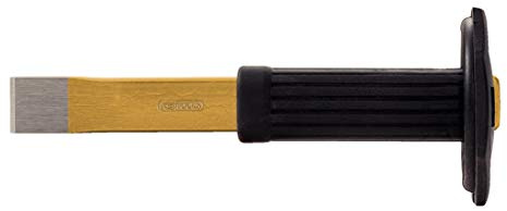 KS Tools 162.0141 Scalpello Piatto per Meccanica con Impugnatura di Protezione, 230 mm, Ovale