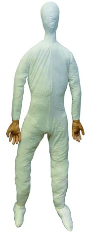 Full Size 6-Foot Life Size Dummy Posable Full-Size Mannequin with Cloth Body, Adjustable Polyfill, Flexible Head and Hands, Indoor Display Prop for Halloween Decorations Indoor, Haunted House