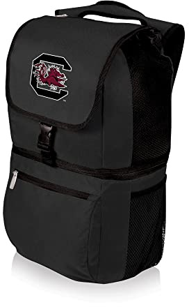 PICNIC TIME NCAA South Carolina Gamecocks Zuma Backpack Cooler - Soft Cooler Backpack - Lunch Cooler, (Black)