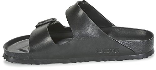 Birkenstock Classic Arizona Leder 51193, Pantoletten, Schwarz (Schwarz 49), 38 EU (5 UK)