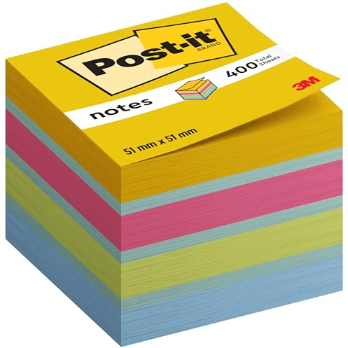 Post-it 2051-U Pappersark, Flerfärgad, 51 mm x 51 mm