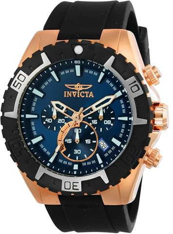 INVICTA Aviator Reloj Cuarzo para Hombre de Acero Inoxidable - 49mm