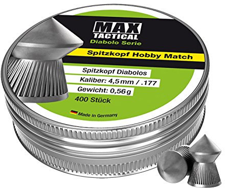 MAX Tactical Diabolos Spitzkopf 4,5 mm, 400 Stück