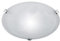 Trio Deckenleuchte Glas Durchmesser 30 cm 1x40W E27 weiss alabasterfarbig 6105011-01, Weiß