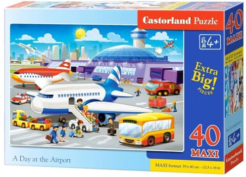 Castorland B-040223 At the Airport Maxi Premium Jigsaw Puzzle (40-Piece)