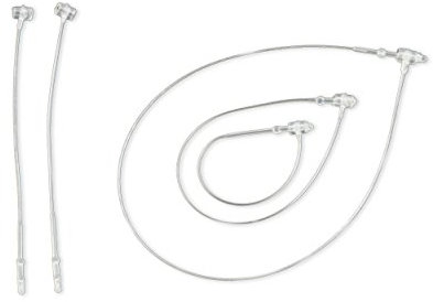 Pokornys – Set aus 1.000 Sicherheitsfäden (125mm / transparent) + 1.000 Kartonetiketten (30x45 mm) I Set zur Etikettierung von Kleidung, Textilien, Schuhen, Accessoires uvm.