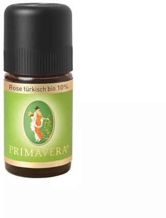 PRIMAVERA Ätherisches Öl Rose türkisch bio 10% 5 ml - Aromaöl, Duftöl, Aromatherapie - harmonisierend, stimmungserhellend, stärkend - vegan