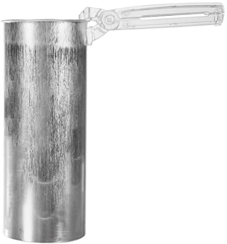 Rayher Melting Pot for Candle Making with Hot Pot Gripper, Double Boiler Pan for Wax and Soap Melting, 1L Metal Cup, 8938900