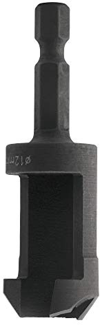 Trend Snappy Tube Plug Cutter 12mm, Tool Steel, Quick Release, Consistent Timber Plugs, SNAP/PC/12T