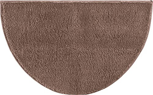 Erwin Müller Duschvorlage, Duschmatte, Duschvorleger Rhodos Uni rutschhemmend braun Größe 50x80 cm - ultraweich, extrem saugfähig, flusenarm
