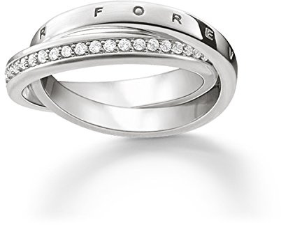 Thomas Sabo Damen-Ring Sterling Silver Forever 925 Silber Zirkonia weiß Gr. 54 (17.2) - TR2099-051-14-54