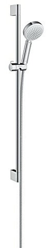 hansgrohe Crometta 100 Duschset 0,90m, 4 Strahlarten, Weiß/Chrom