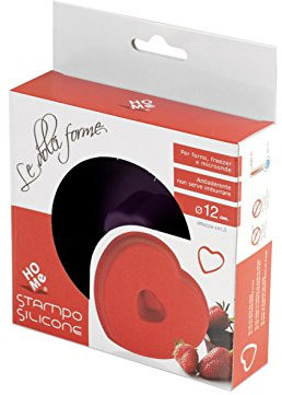 Home 8354500 Stampo Cuore, Silicone, Multicolore, cm 12