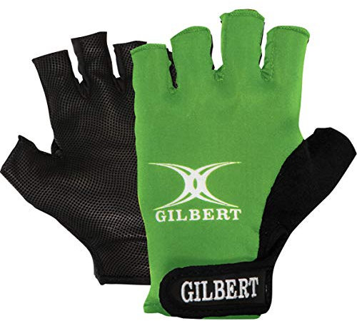 Gilbert Synergie Rugby Handschuh, schwarz/grün