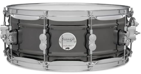 PDP Concept Series Black Nickel Over Steel Snare Drum 5.5X14