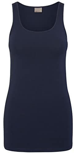 VERO MODA Women's Vmmaxi My Soft Long Tank Top Noos Vest, Blue (Black Iris), 42 (Manufacturer Size: X-Large)