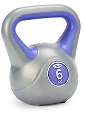 York Fitness Vinyl Kettlebell, Purple, 6kg