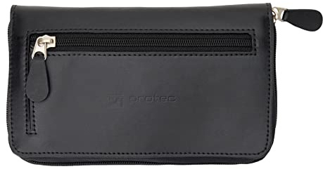 Protec Trompeta/Pequeño Latón Múltiples (4 Piezas) Bolsa De Boquilla De Cuero Con Cierre De Cremallera, Modelo L221