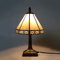 Tiffany-Glas-Tisch-Lampe DANA Dekorations-Stimmungs-Nachtisch-Leuchte