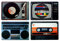 knora 4er-Set: Nostalgische Hifi-Elemente im 80er/Achtziger-Stil – Tischsets/Tischsets/Tischsets für Retro-Liebhaber