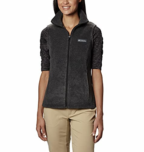 Columbia Benton Springs Vest Gilet Polaire, Gris Foncé Jaspé, Medium Femmes