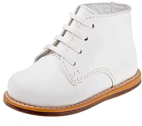 Josmo baby girls Unisex Walking First Walker Shoe, White, 3 Infant US