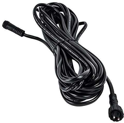 Köhko 29011-2 Low Voltage / 12 V Extension Cable (IP44) with 2-Pin Plug System for Outdoor Use - Suitable for Sring Fountain Pump LED Lighting Fairy Lights 2 Metres