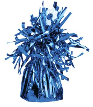 Amscan 991365-01 - Ballongewicht Folie Blau, 170 g