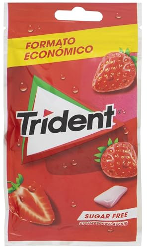 Trident Chicle Grageas Sabor Fresa, 43.5g