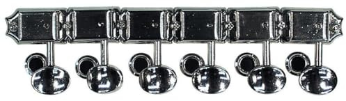 Fender® »AMERICAN VINTAGE STRAT®/TELE® TUNING MACHINES« Set di Meccaniche per Chitarra Elettrica- Ratio 15:1-6-Si. - Colore: Nichelato