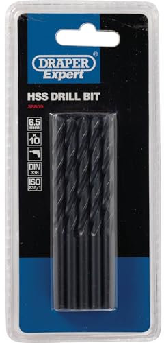 Draper 38809 Expert HSS Drill Bit, 6.5mm Ø, Pack of 10 , Blue