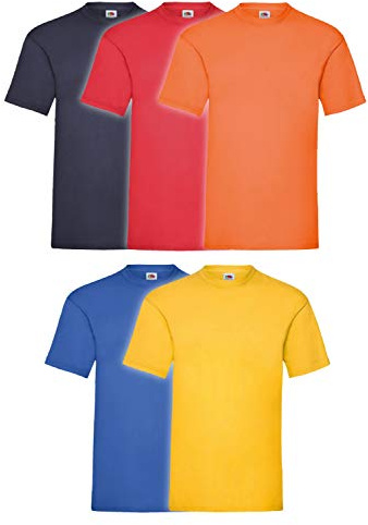 Fruit of the Loom Original T Logo Men's T-Shirt, Pack of 5