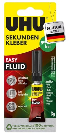 46130 UHU Sekundenkleber lösungsmittelfrei, 3 g