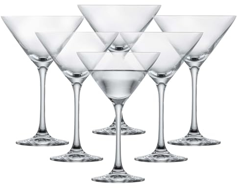 SCHOTT ZWIESEL Classico Martini Glass (Set of 6), Martini Glasses, Dishwasher-Safe Tritan Crystal Glasses, Made in Germany (8.5 Ounce)