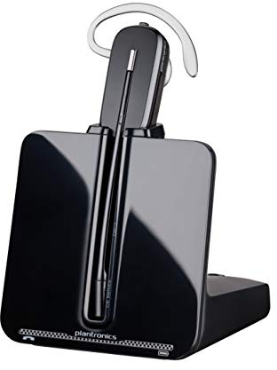 Plantronics - CS540 Wireless DECT Headset (Poly) - Single Ear (Mono) Convertible (3 Wearing Styles) - Connects to Desk Phone - Noise Canceling Microphone